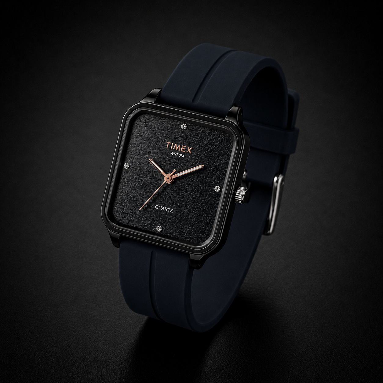 Timex Noir Square — Modern Black Edition